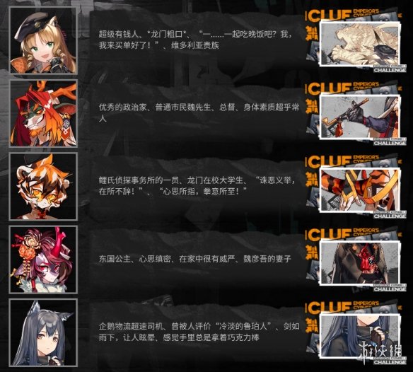 《明日方舟》大帝的挑战答案汇总 大帝的CYPHER挑战猜干员活动答案
