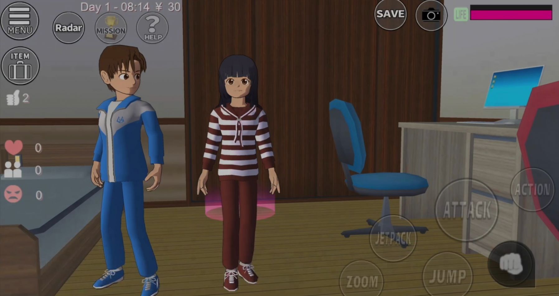 樱花校园模拟器1.39.73新动作版(SAKURA SchoolSimulator)