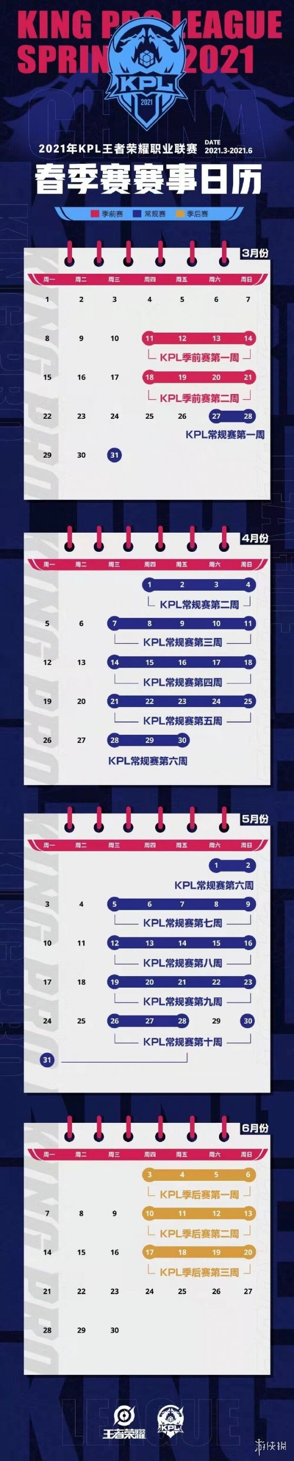 2021kpl春季赛赛程安排是什么 《王者荣耀》2021春季赛赛程安排介绍