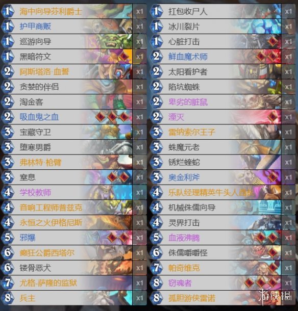 《炉石传说》荒芜之地宇宙血DK卡组推荐