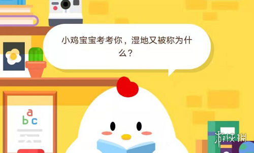小鸡宝宝考考你，湿地又被称为什么？支付宝蚂蚁庄园小课堂2019年11月13日答案