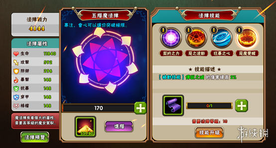 《魔女骑士团H5》法阵怎么玩 魔女骑士团H5法阵玩法介绍