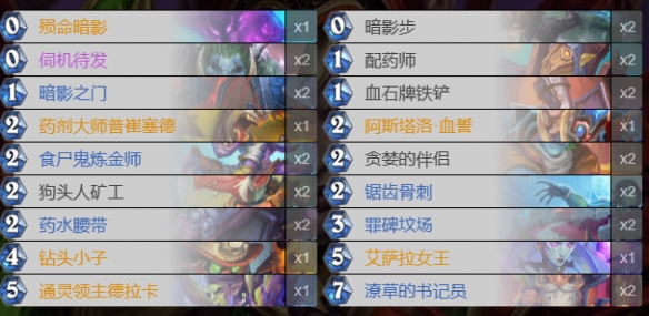 《炉石传说》奇迹贼卡组推荐