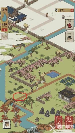 江南百景图桃花村小树林在哪里