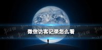 微信访客记录怎么看