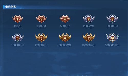《王者荣耀》vip1-vip10价格表