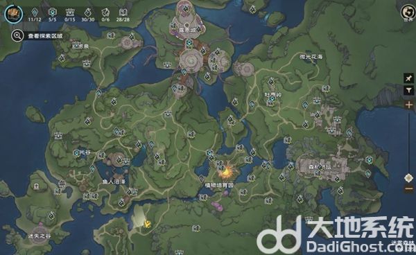 塔瑞斯世界全地图探索点位有哪些 塔瑞斯世界全地图探索点位大全