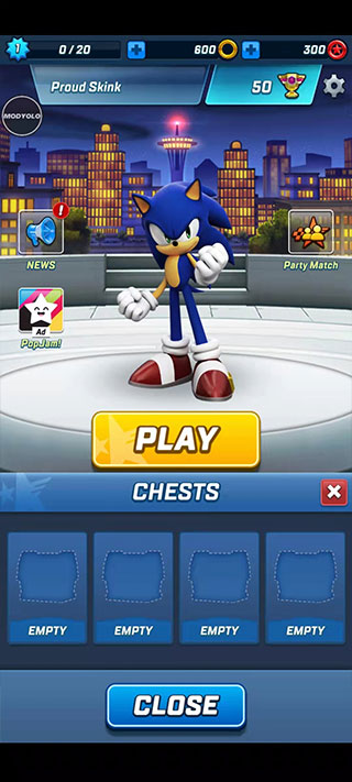 索尼克力量速度之战破解版内置菜单版