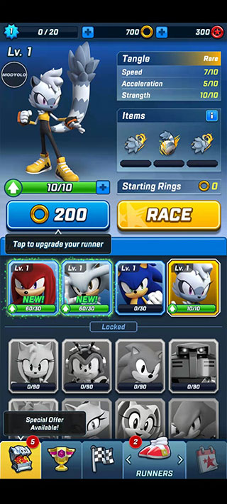 索尼克力量速度之战破解版内置菜单版