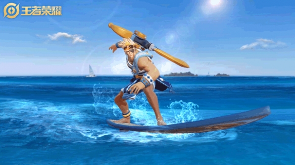 《王者荣耀》夏侯惇乘风破浪皮肤展示 星元部件一览