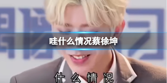 哇什么情况蔡徐坤 哇什么情况ikun梗百科