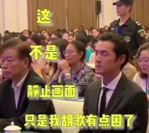 胡歌真的困了是什么梗