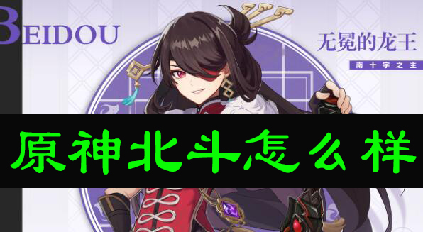 原神北斗怎么样